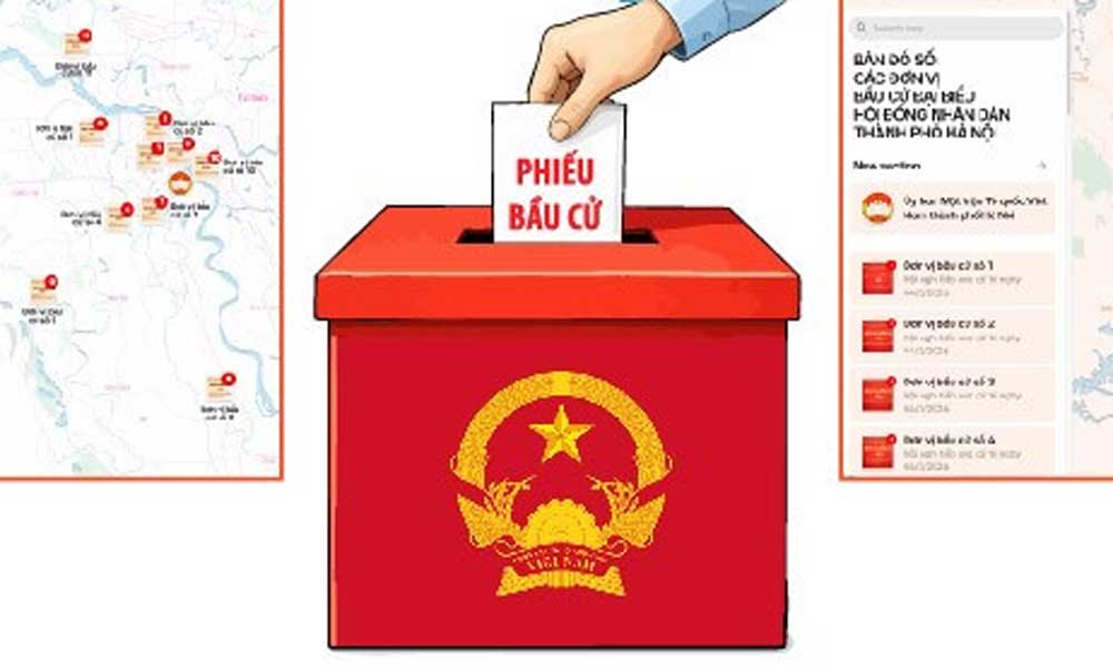 Digital map for 2026–2031 National Assembly and Hanoi People’s Council elections